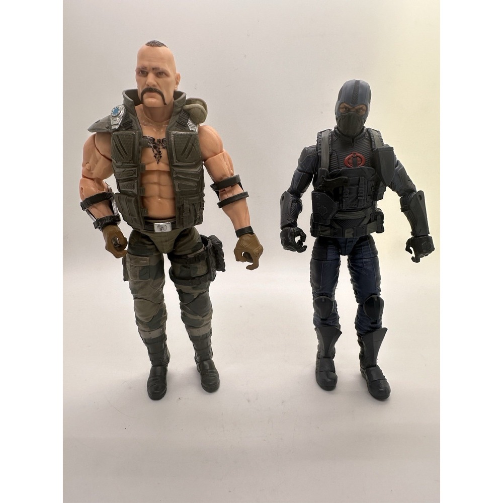 GI Joe Classified Series Roadblock & Cobra Trooper 6" Action‎ Figures Lot